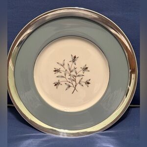 Lenox Kingsley Sterling Silver Rimmed Plate- RARE